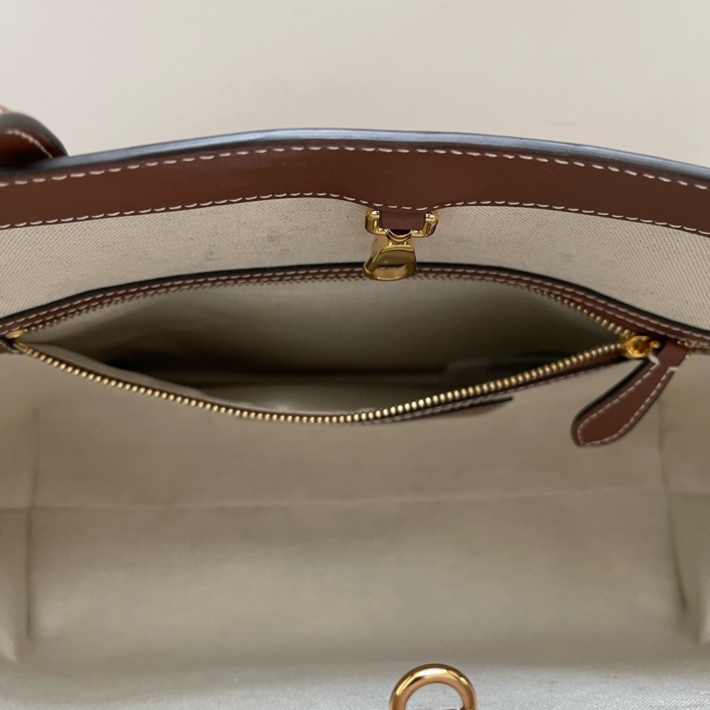 Burberry Medium Leather TB Monogram Tote Bag - Picture 10 of 11